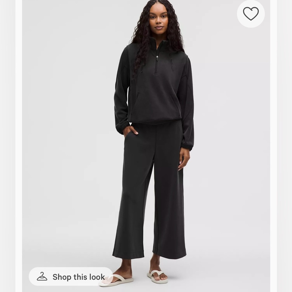 lululemon SoftStreme High-rise Wide-leg Cropped pant